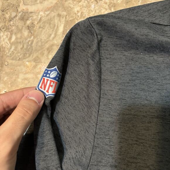 Nike Miami Dolphins Shirt Mens Small Grey Long Sleeve Tee On Field Football NFL - Picture 2 of 10